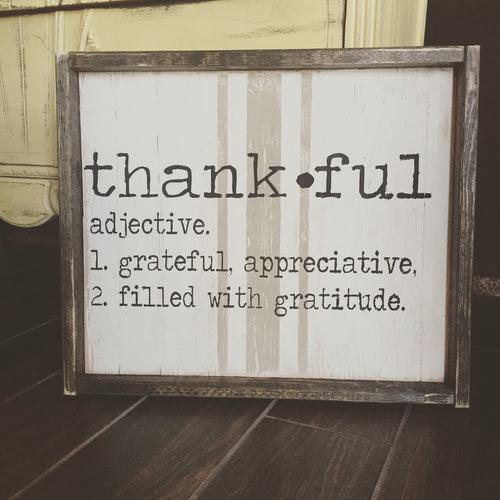 Thankful Definition