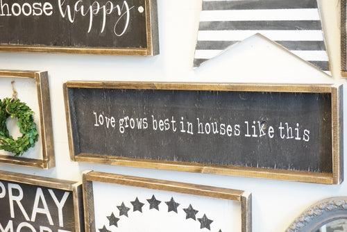 Love Grows Best Horizontal -Typewriter Font