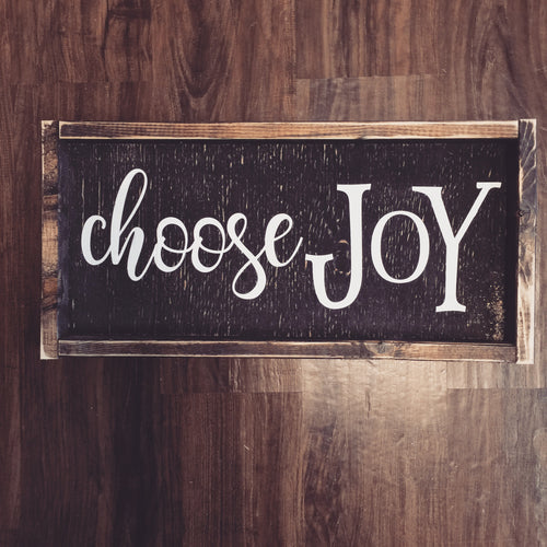 Choose Joy - Cursive and Block