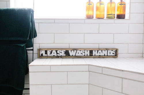 Please Wash Hands - Wood Sign