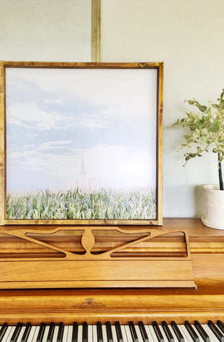 Gilbert Temple Corn Field - Picture or Wood Sign