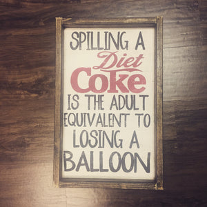 Spilling A Diet Coke