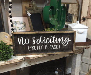 No Soliciting