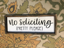 No Soliciting